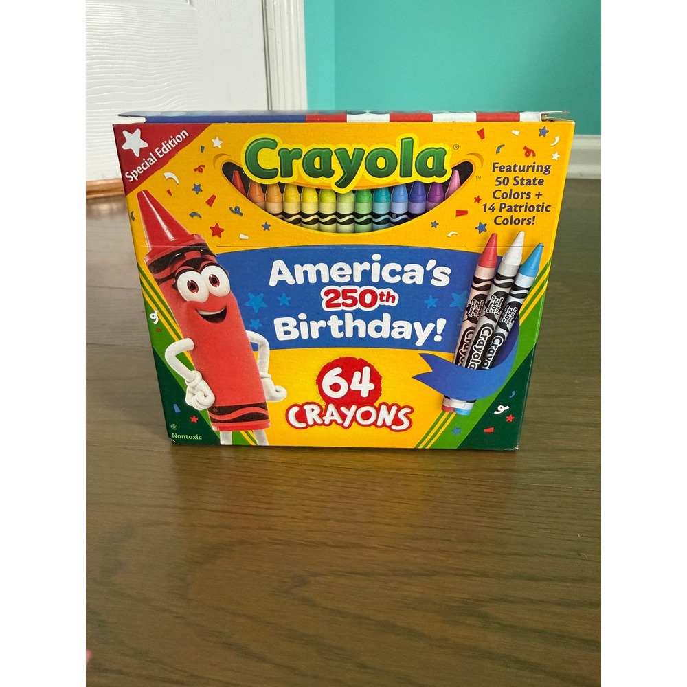 Crayola America 250th Birthday 64 Count Crayon Set Special Edition State Colors